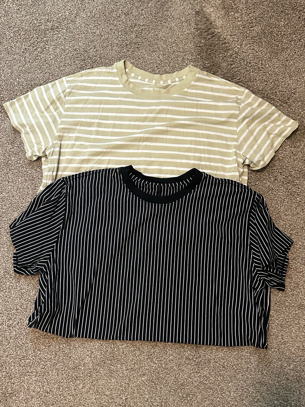 Lululemon All Yours Tee Bundle Striped Short Sleeve T-Shirts Approx Size 12